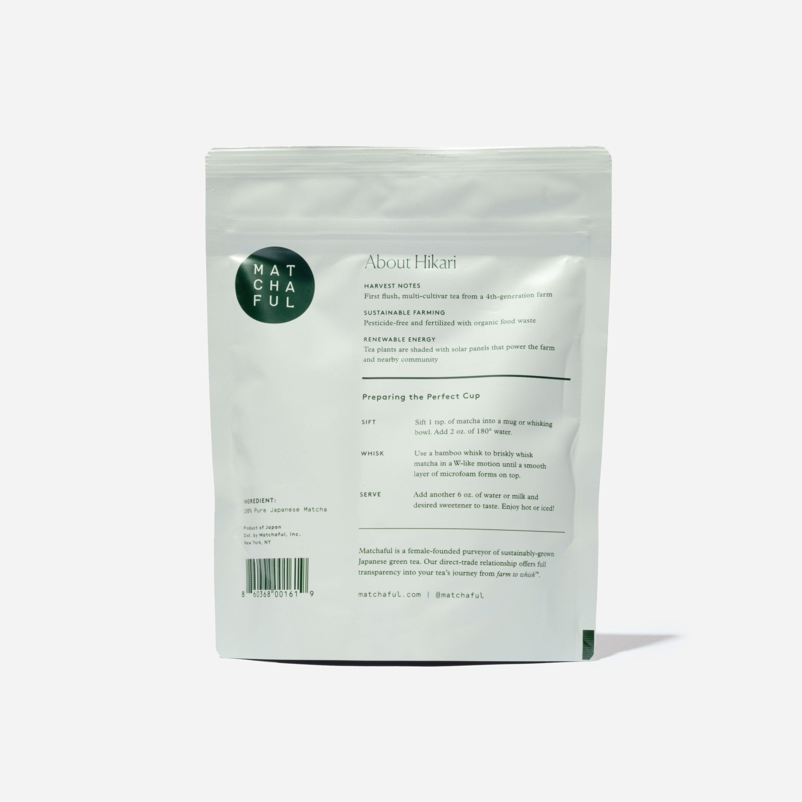 Hikari Single Origin Matcha - 100g | Shop Matchaful Café